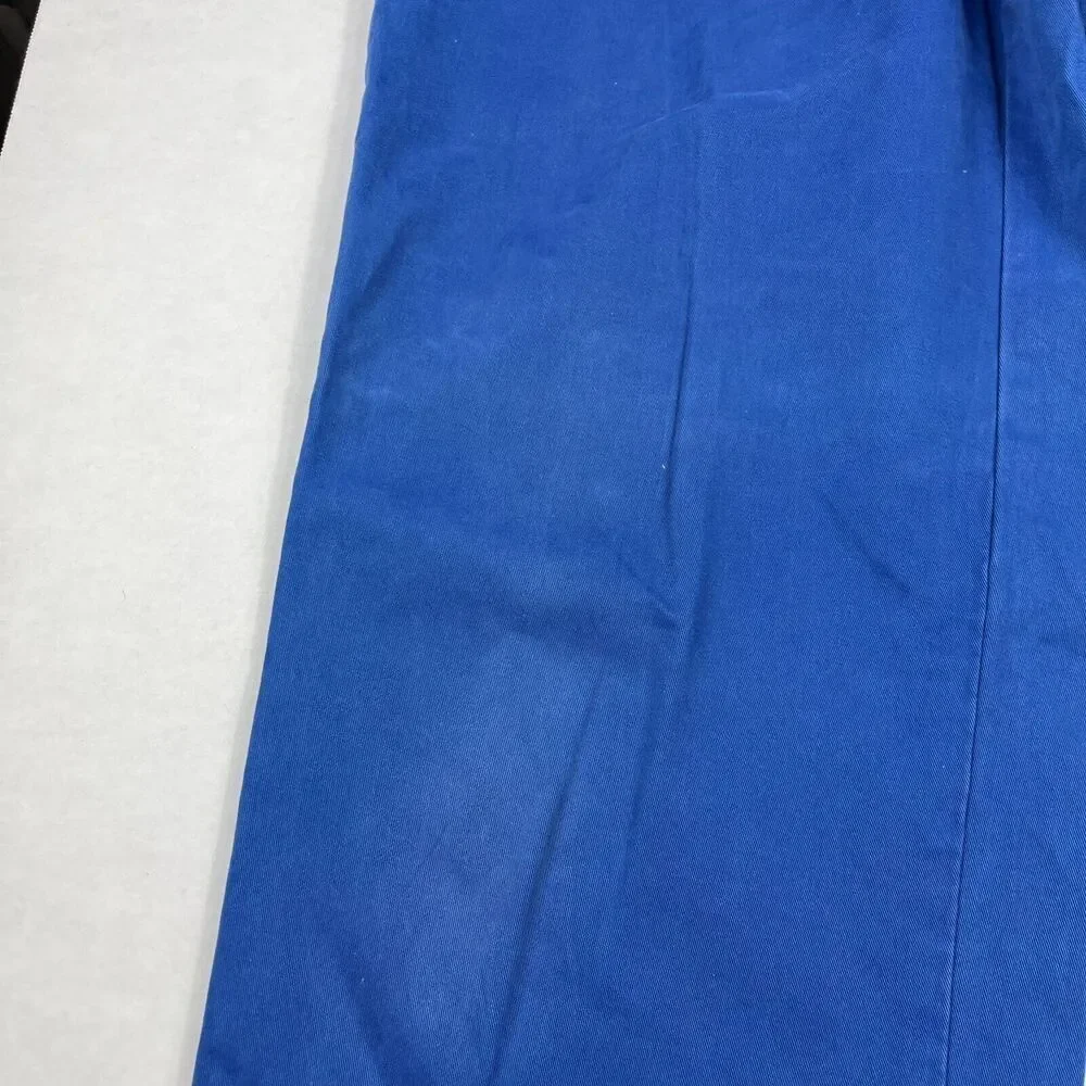 Brooks Brothers Mens Clark Chino Pants FADED Blue Cotton Work Trousers 38 x 32